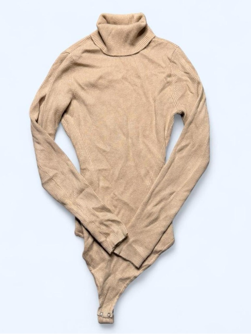 Abercrombie & Fitch Ribbed Bodycon Turtleneck Bodysuit